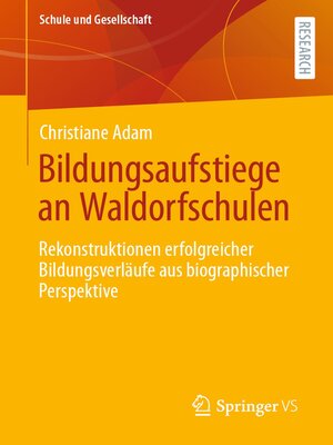 cover image of Bildungsaufstiege an Waldorfschulen